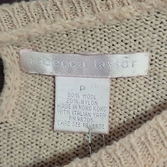 * REBECCA TAYLOR  pale pink wool sweater - Picture 5 of 5
